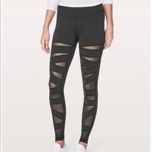 Lululemon Criss Cross Mesh High Rise Leggings 4